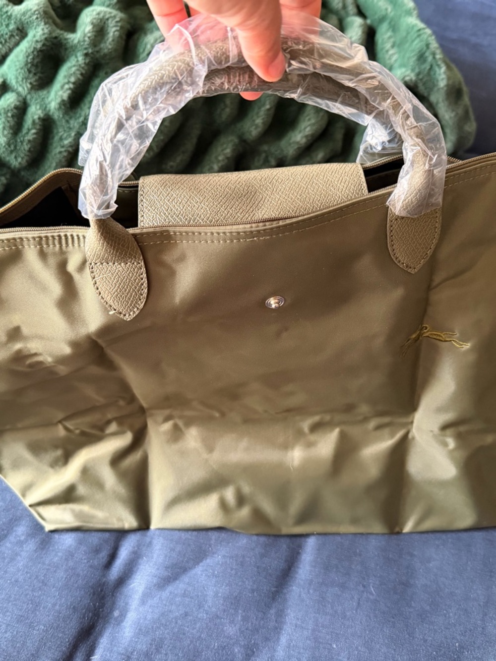 Longchamp Le Pliage travel bag olive green - Picture 5 of 6